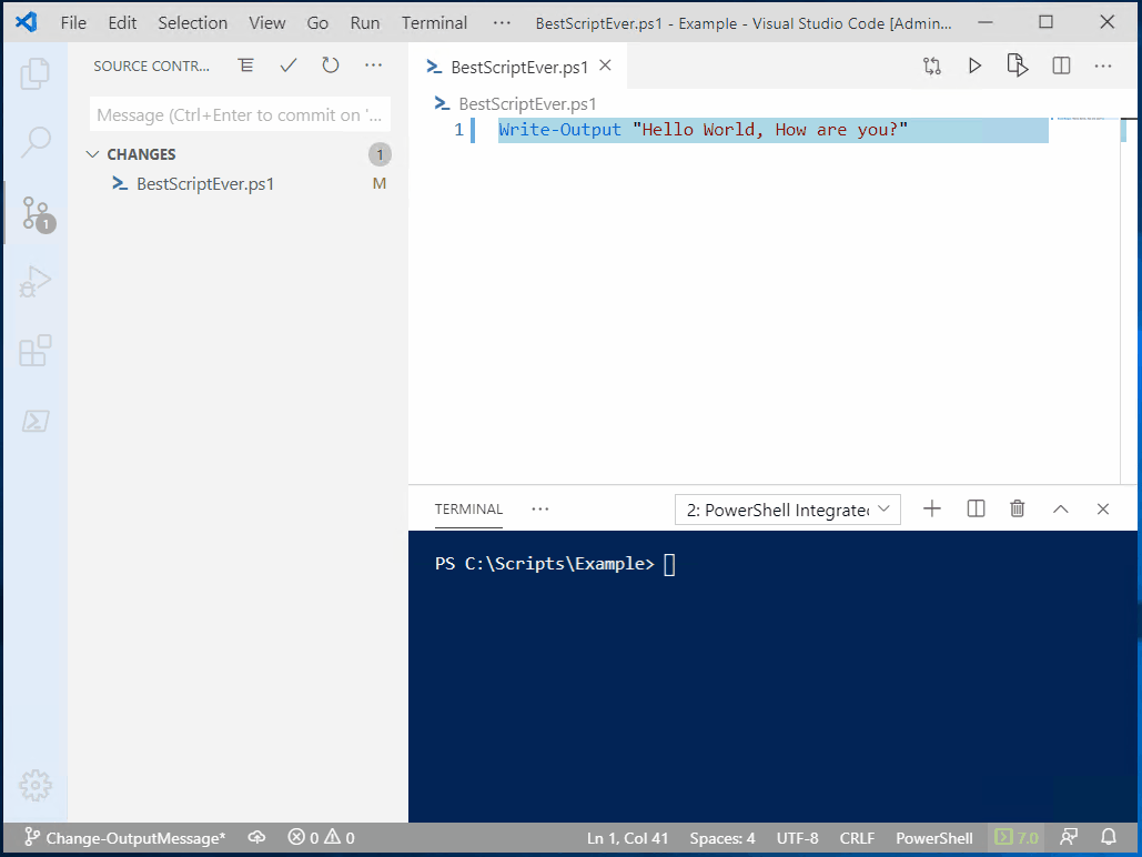 GIT for PowerShell: Branches and pull requests