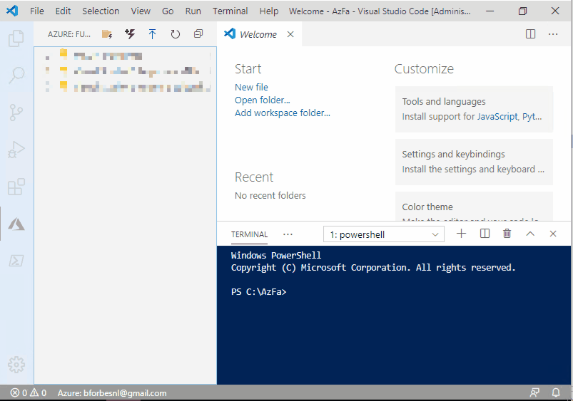 Azure PowerShell Function Apps with Cosmos DB